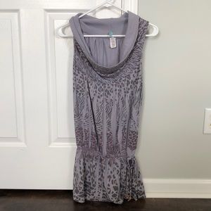 Purple animal print top